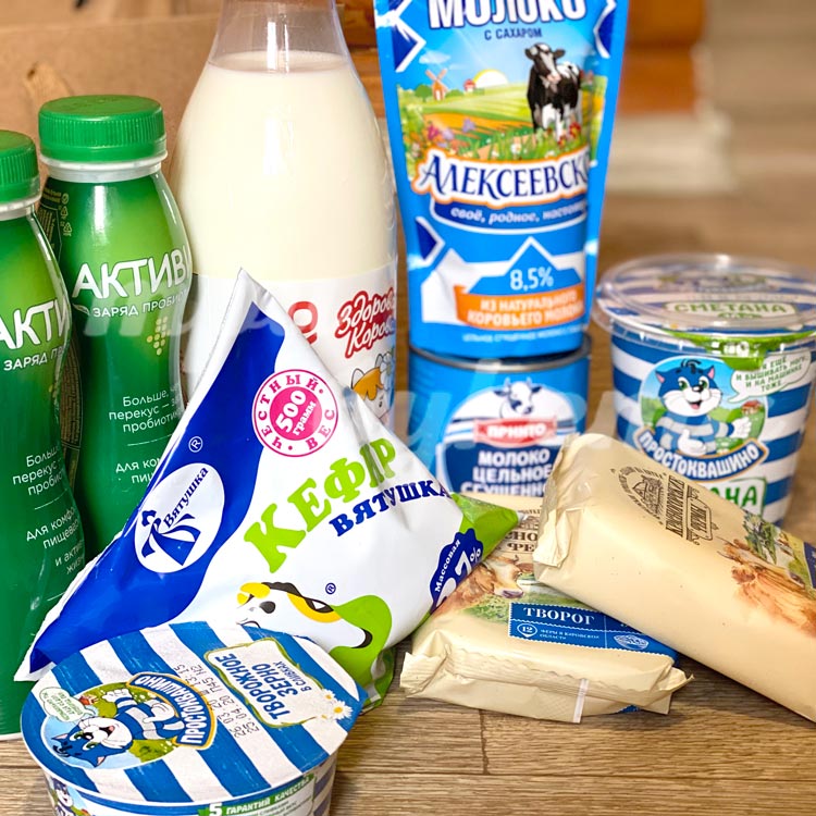 Набор «Молочное ассорти» (вблизи)