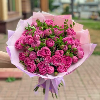 Букет из 11 пионовидных роз